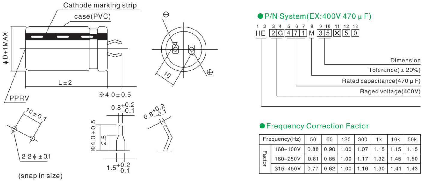 GC Capacitors 3000h Ripple for Power Supplies